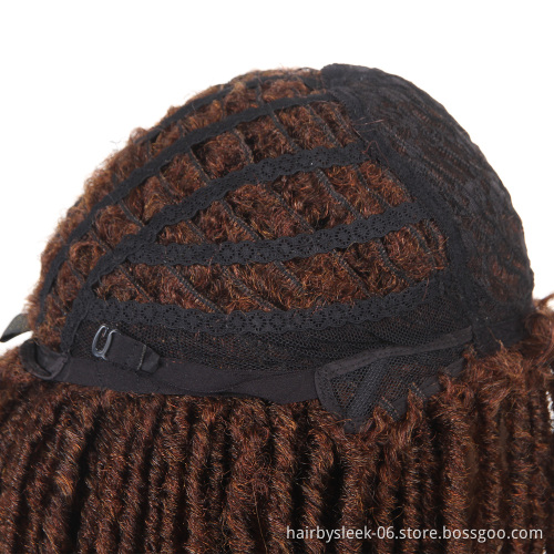 MAGIC Hair 22 Inch Synthetic wigs Dreadlocks Braid Hair Synthetic Dreads Braiding wigs Extension Brown Braids Faux Locs Hair